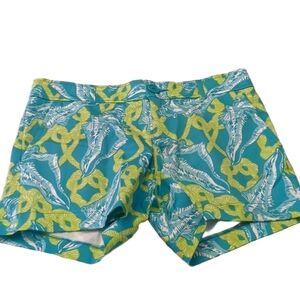 Tracy Negoshian Atlantis turquoise shorts size 4